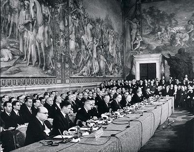 ondertekening Verdrag van Rome  in 1957